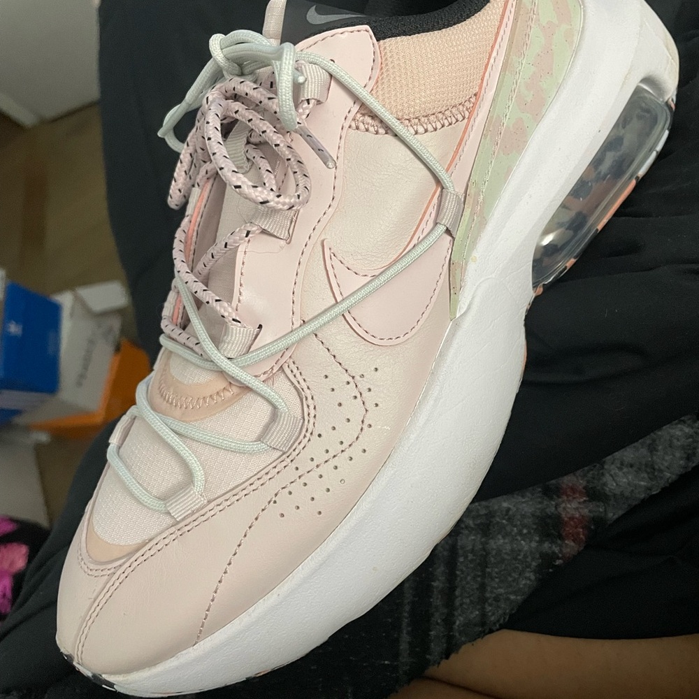Nike Blush and White Air Max Sneakers